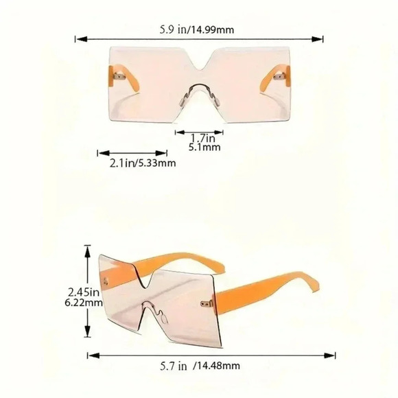 Oversized Square Sunglasses (Color: Leopard) - Picture 2 of 2